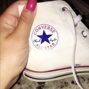 White chucks size 8